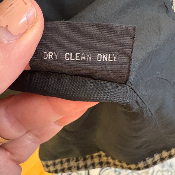 Kasper for ASL Black and Gray Blazer Tailored Houndstooth Jacket - Picture 4 of 11